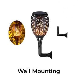 Solar Lawn Flickering Flame Light