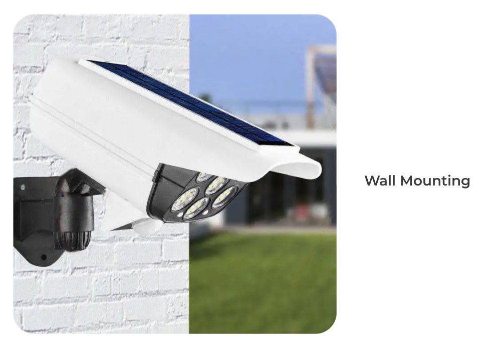 Simulation Camera Solar Wall Light