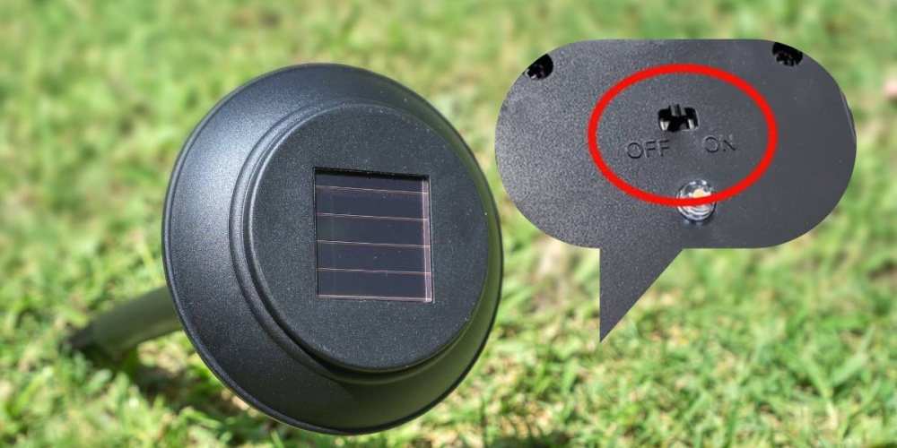 solar light button